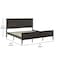 Flash Furniture Fiona Dark Gray King Size Solid Wood Platform Bed Frame w/Headboard, Footboard, and Slatted Bottom MG-0900-29-KB-DKGRY-GG - alternate 5